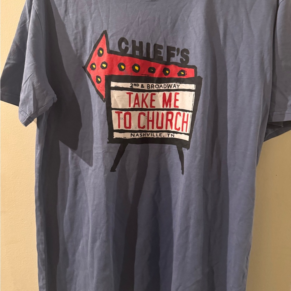 Blue Graphic Short Sleeve Tee